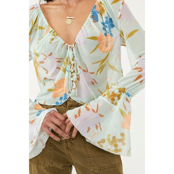 🎉LAST CHANCE🎉 NWT Free People Of Paradise Top / Mint Combo - Picture 4 of 6